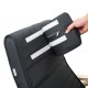 SONGMICS LYY10G gyngestol, m. arml�n, justerbar fodst�tte i 5 pos. - gr� bomuld stof og natur birketr�