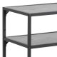 ACT NORDIC Seaford konsolbord, m. 1 hylde - sort melaminask og metal (120x35)