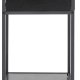 ACT NORDIC Seaford natbord, m. 1 hylde og 1 skuffe - sort melaminask og metal (42x35)
