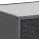 ACT NORDIC Seaford natbord, m. 1 hylde og 1 skuffe - sort melaminask og metal (42x35)
