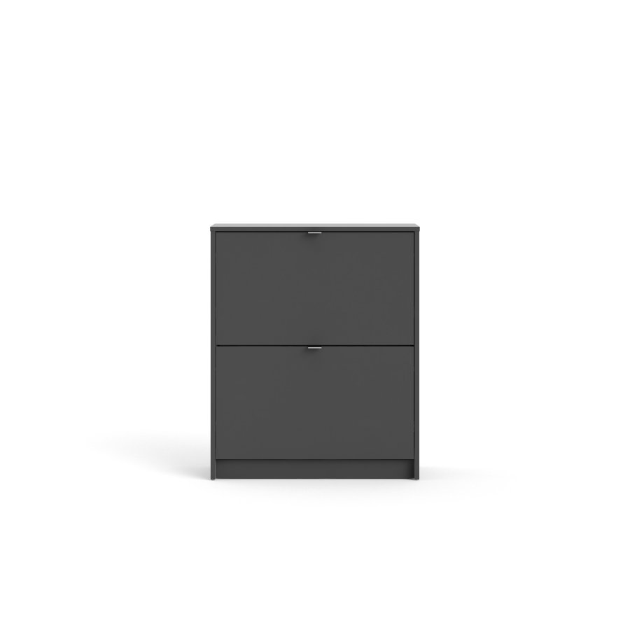 TVILUM Sko Skoskap 2 foldedrer med 2 rom - ParcelMatt Gr Matt Gr