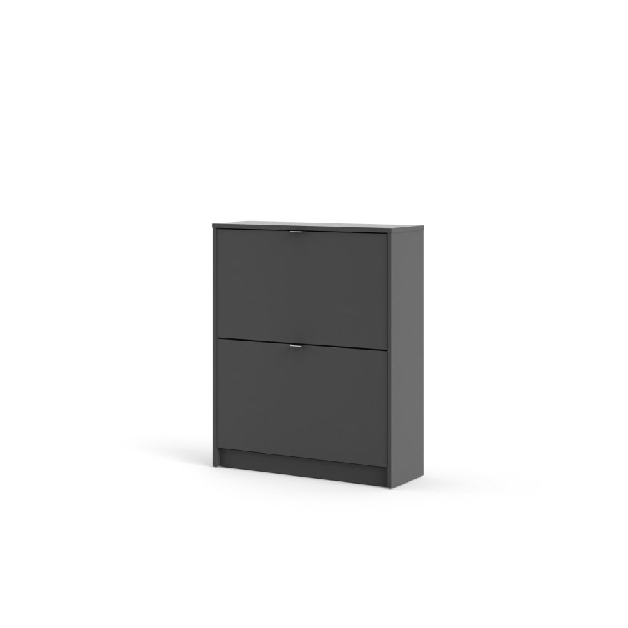 TVILUM Sko Skoskap 2 foldedrer med 2 rom - ParcelMatt Gr Matt Gr