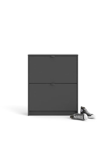 TVILUM Sko Skoskap 2 foldedrer med 2 rom - ParcelMatt Gr Matt Gr