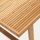 KAVE HOME Canadell hagebord, rektangulrt - naturlig resirkulert teak (220x100)