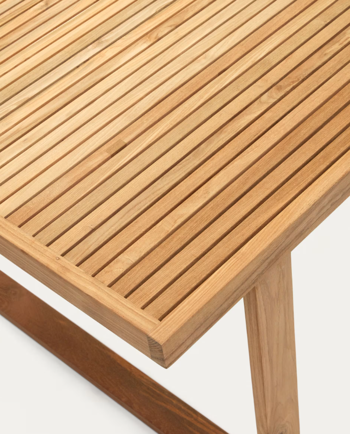 KAVE HOME Canadell hagebord, rektangulrt - naturlig resirkulert teak (220x100)