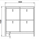 TVILUM Madrid skoskab, m. 2 vippel�ger - hvid tr�