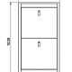 TVILUM Madrid skoskab, m. 4 vippel�ger - hvid tr�