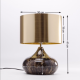 KARE DESIGN Mamo Deluxe bordlampe - guld plastik/brunt st�l