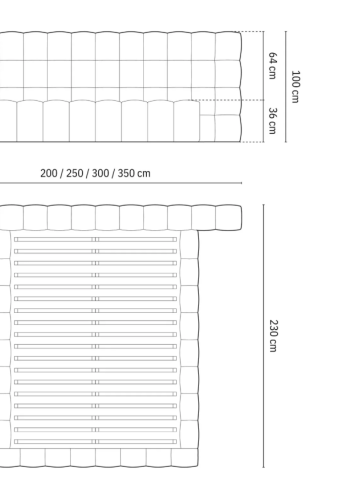 MICADONI Mamaia sengeramme, med dobbel sengegavl og lameller - beige flyel (140x200)