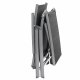 SONGMICS GCB24BK solseng, b. 6 cm. madrass, avtakbar nakkest�tte, sammenleggbar - svart syntetisk stoff og rustfritt aluminium