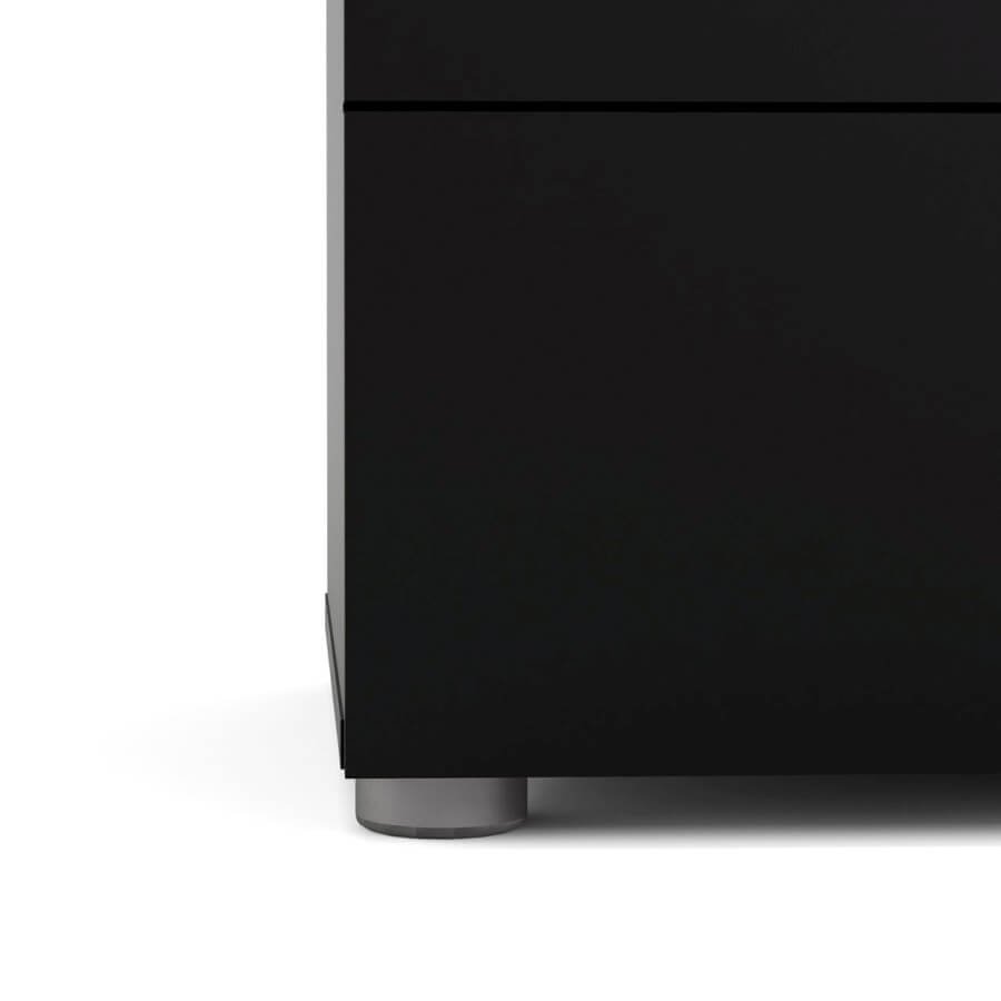 TVILUM Pepe Kommode - Schwarz matt in Eichenstruktur, mit 8 Schubladen