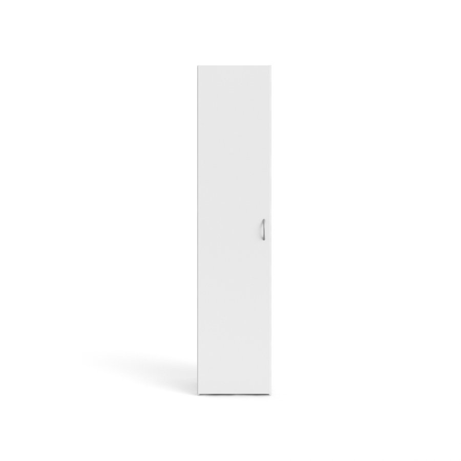 TVILUM Space Kleiderschrank 1 Tür und 3 Einlegeböden - weiße Folie/Spanplatte