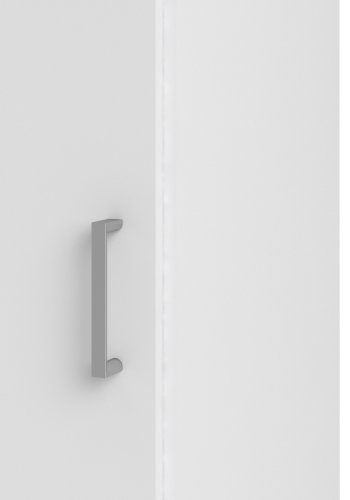 TVILUM Space Kleiderschrank 1 Tür und 3 Einlegeböden - weiße Folie/Spanplatte