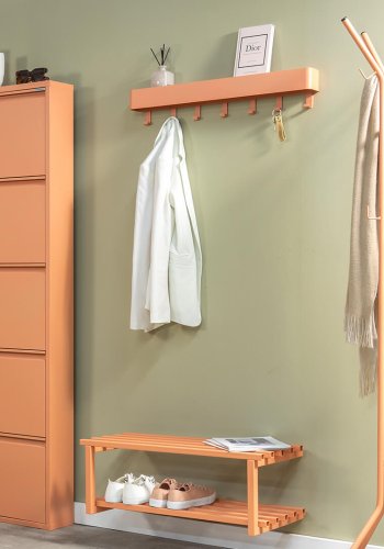 SPINDER DESIGN Rizzoli/Marco Color Edition skohylle, m. 2 hyller - leire terra stl (B:71)