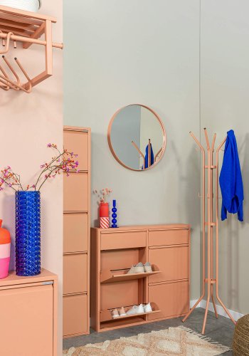 SPINDER DESIGN BILLY 5 skoskap, m. 5 drer - leire terra stl