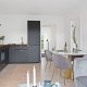 HOUSE NORDIC Geneve spisestuestol - gr/messing velur/stl 