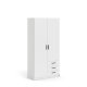 TVILUM Sprint Garderobeskap 2 drer + 3 skuffer - ParcelWhite White