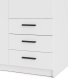 TVILUM Sprint Garderobeskap 2 drer + 3 skuffer - ParcelWhite White