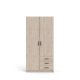 TVILUM Sprint Garderobe 2 drer + 3 skuffer - ParcelJackson Hickory Jackson Hickory