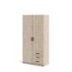 TVILUM Sprint Garderobe 2 drer + 3 skuffer - ParcelJackson Hickory Jackson Hickory