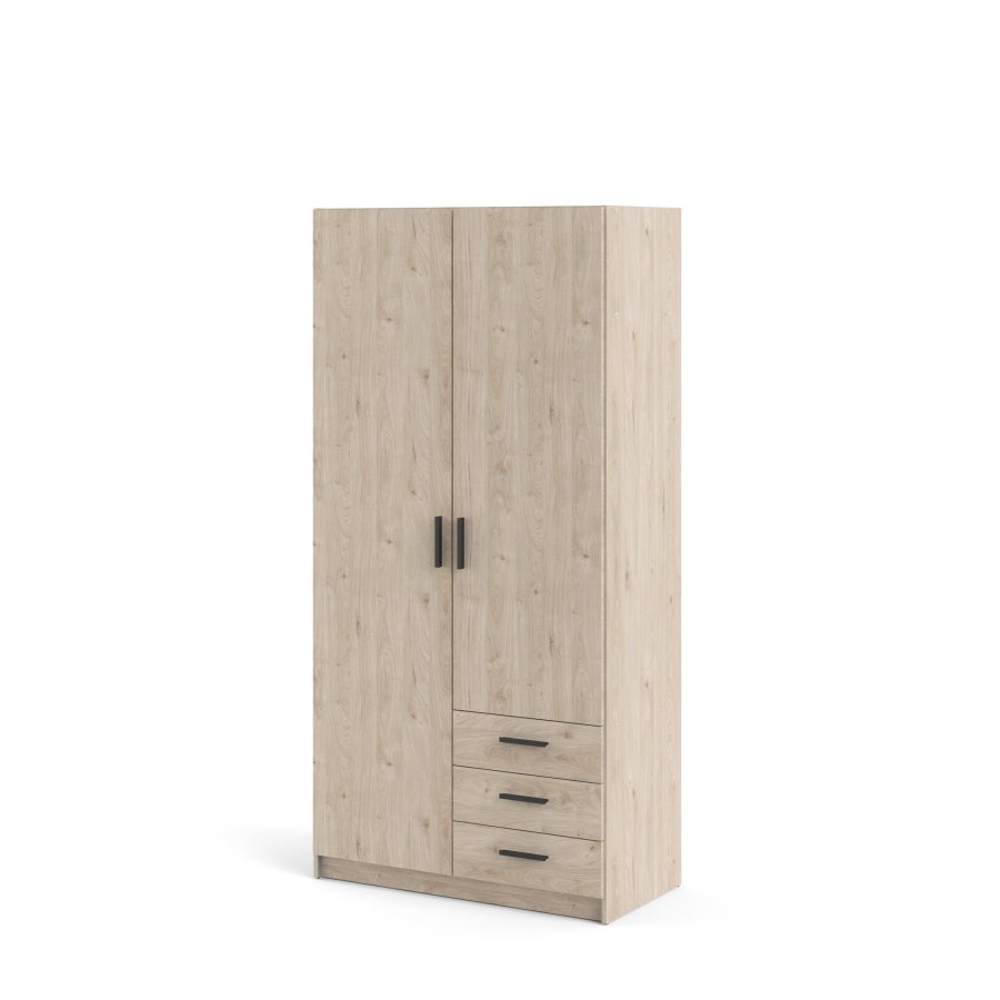 TVILUM Sprint Garderobe 2 drer + 3 skuffer - ParcelJackson Hickory Jackson Hickory