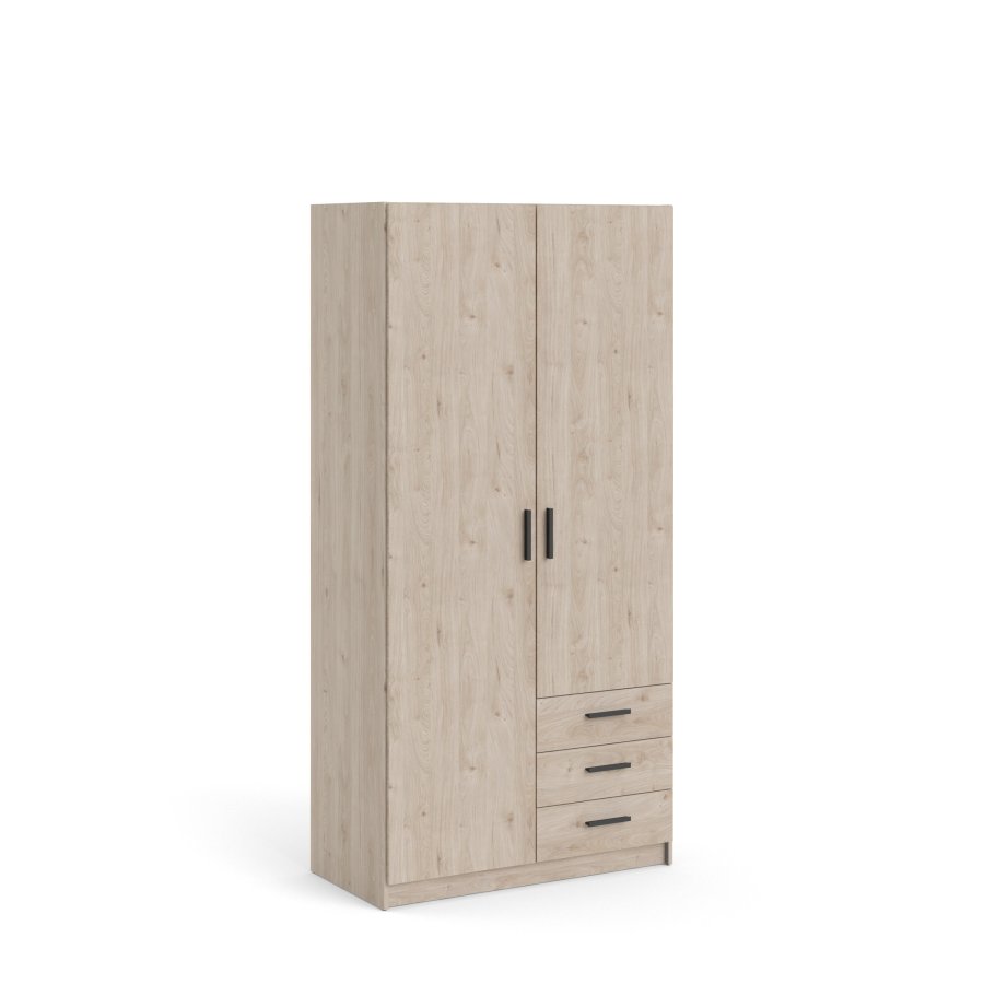 TVILUM Sprint Garderobe 2 drer + 3 skuffer - ParcelJackson Hickory Jackson Hickory