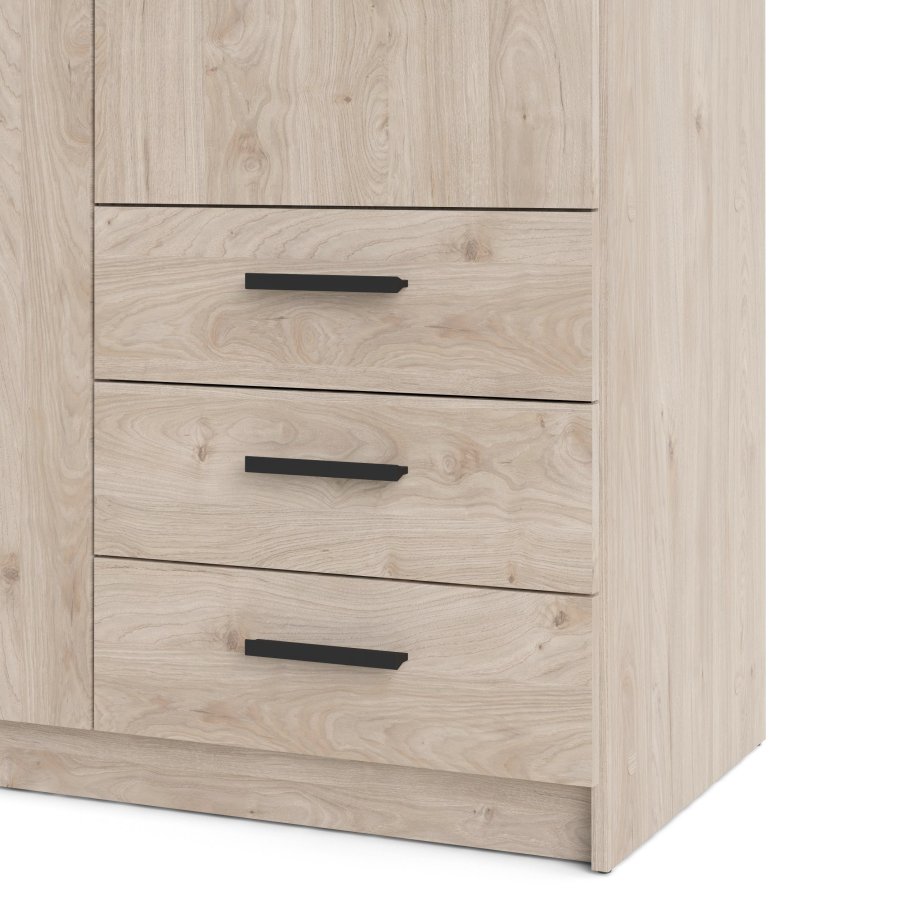 TVILUM Sprint Garderobe 2 drer + 3 skuffer - ParcelJackson Hickory Jackson Hickory