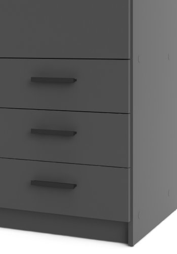 TVILUM Sprint Garderobeskap 2 drer + 3 skuffer - ParcelMatt Gr Matt Gr