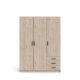 TVILUM Sprint Kleiderschrank 3 Türen + 3 Schubladen - ParcelJackson Hickory Jackson Hickory