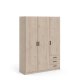TVILUM Sprint Kleiderschrank 3 Türen + 3 Schubladen - ParcelJackson Hickory Jackson Hickory