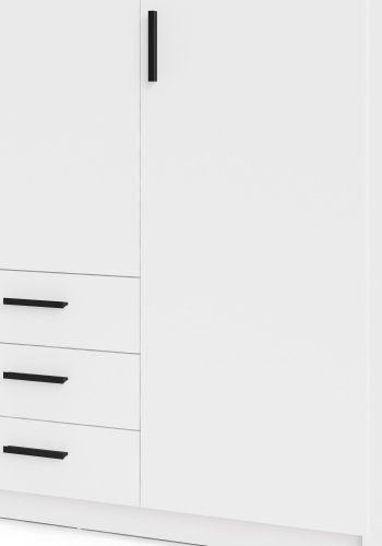 TVILUM Sprint Garderobeskap 4 drer + 3 skuffer - ParcelWhite White