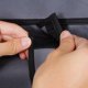 SONGMICS B�rbar Garderobe, Sammenklappelig Skab, T�jopbevaringsorganisator med B�jleskinne, Hylder, Stofbetr�k, Til Sovev�relse, Garderobe, 110 x 45 x 175 cm, Gr� LSF007G