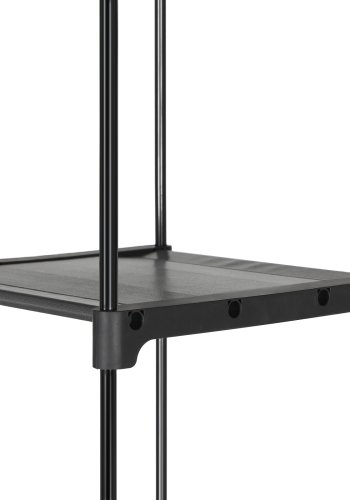 SONGMICS Garderobe, T�jopbevaringsgarderobe til sovev�relse med 2 t�jstativer, B�rbar stofgarderobe, Sammenklappelig, T�jstativ, til skab, 43 x 140 x 174 cm, Gr� RYG02GY