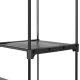 SONGMICS Garderobe, T�jopbevaringsgarderobe til sovev�relse med 2 t�jstativer, B�rbar stofgarderobe, Sammenklappelig, T�jstativ, til skab, 43 x 140 x 174 cm, Gr� RYG02GY