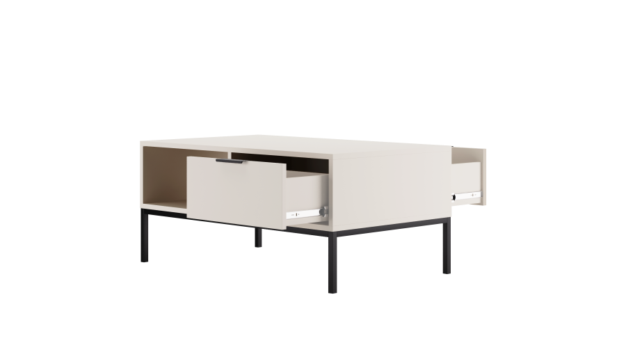 KOCOT Austin Couchtisch 100 wei & schwarz