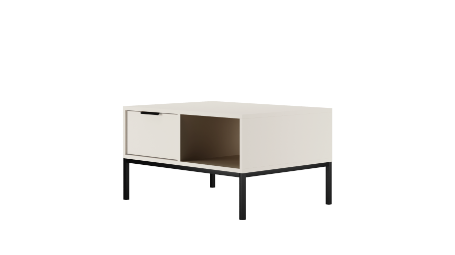 KOCOT Austin Couchtisch 80 wei & schwarz