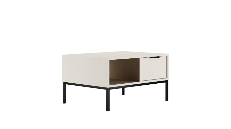 KOCOT Austin Couchtisch 80 wei & schwarz