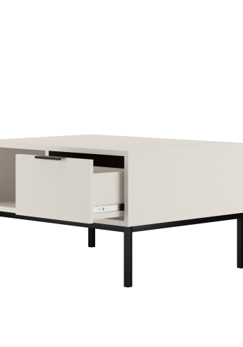 KOCOT Austin Couchtisch 80 wei & schwarz