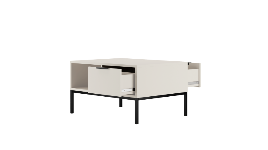 KOCOT Austin Couchtisch 80 wei & schwarz