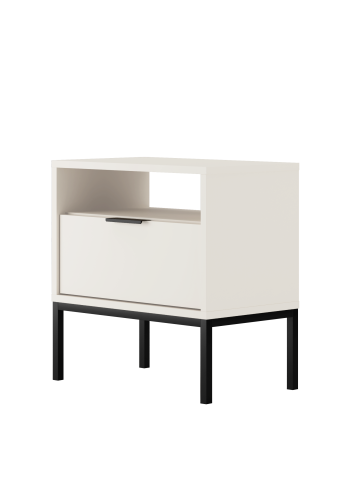KOCOT Austin Nachttisch wei und schwarz
