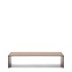 KAVE HOME Litto salongbord i valnttfiner med naturlig fargefinish, 140 x 70 cm