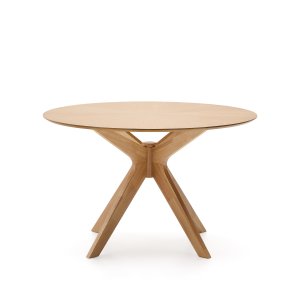 KAVE HOME Naanim spisebord, rund - natur egetr�sfiner og natur gummitr� (�120)