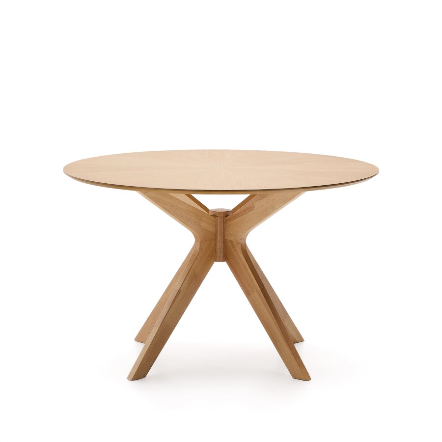 KAVE HOME Naanim spisebord, rund - natur egetr�sfiner og natur gummitr� (�120)