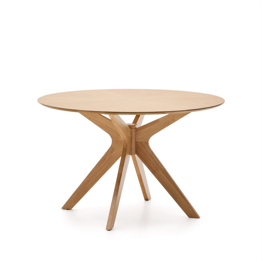 KAVE HOME Naanim spisebord, rund - natur egetr�sfiner og natur gummitr� (�120)