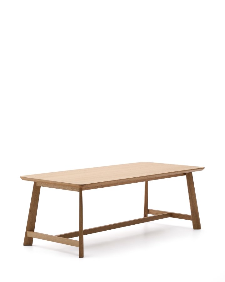 KAVE HOME Idun-bord laget av finr og heltre eik med naturlig tonefinish FSC 100 % 200x100 cm