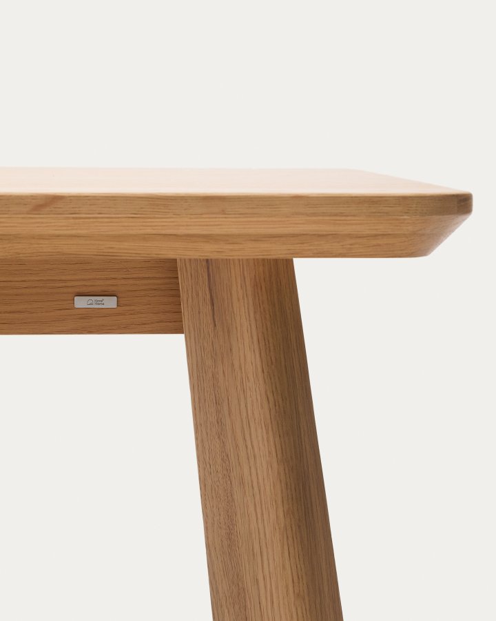 KAVE HOME Idun-bord laget av finr og heltre eik med naturlig tonefinish FSC 100 % 200x100 cm