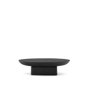 KAVE HOME Ovak sofabord, oval - sort akacietr� (140x70)