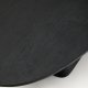 KAVE HOME Ovak sofabord, oval - sort akacietr� (140x70)