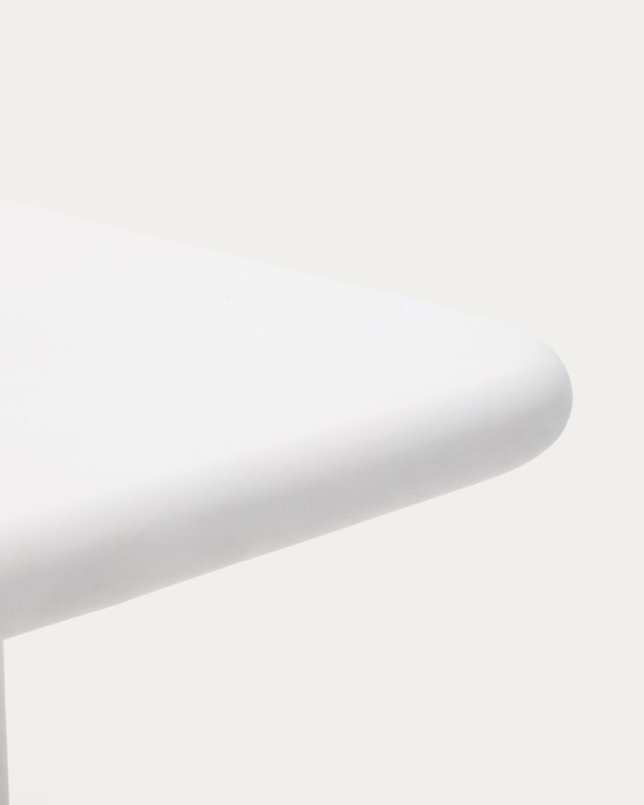 KAVE HOME Addaia hvitt sementbord 135 x 135 cm