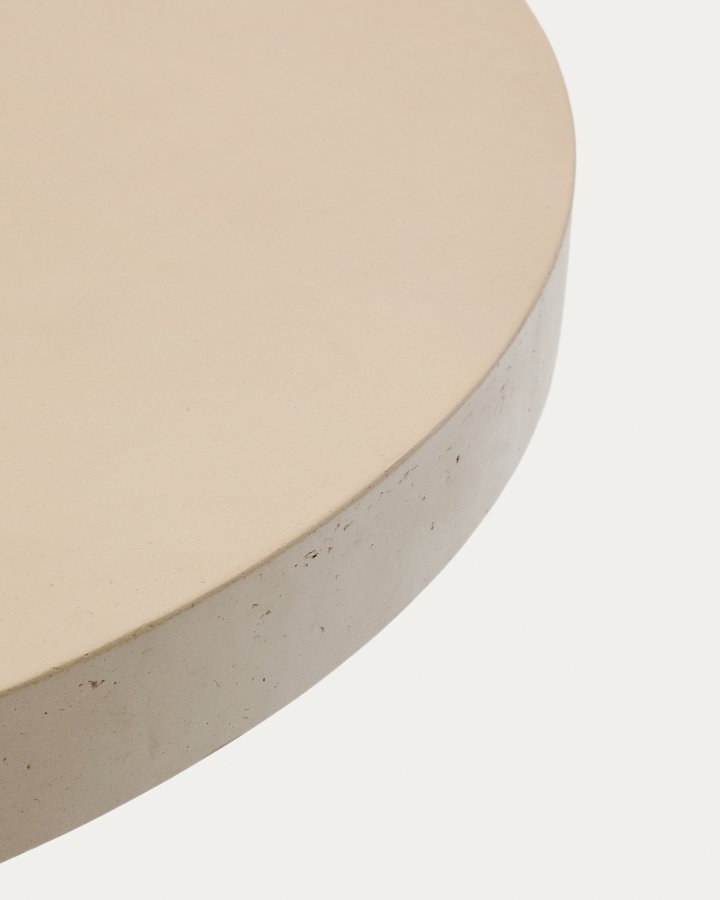 KAVE HOME Aiguablava hagebord, rundt - beige sement (120)